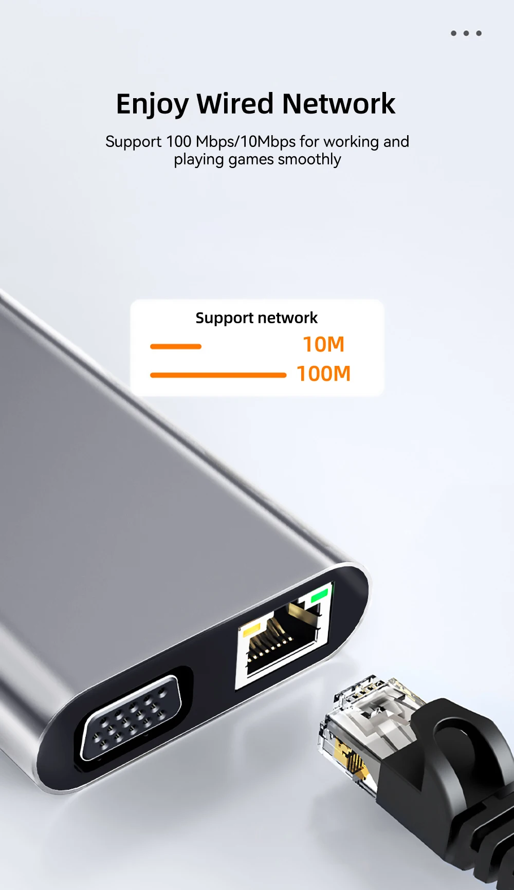 11-in-1 Type-C Docking Station USB 3.0 HUB USB C Splitter Type C to 4K HDMI VGA PD RJ45 100M Network Adapter for Laptop Macbook