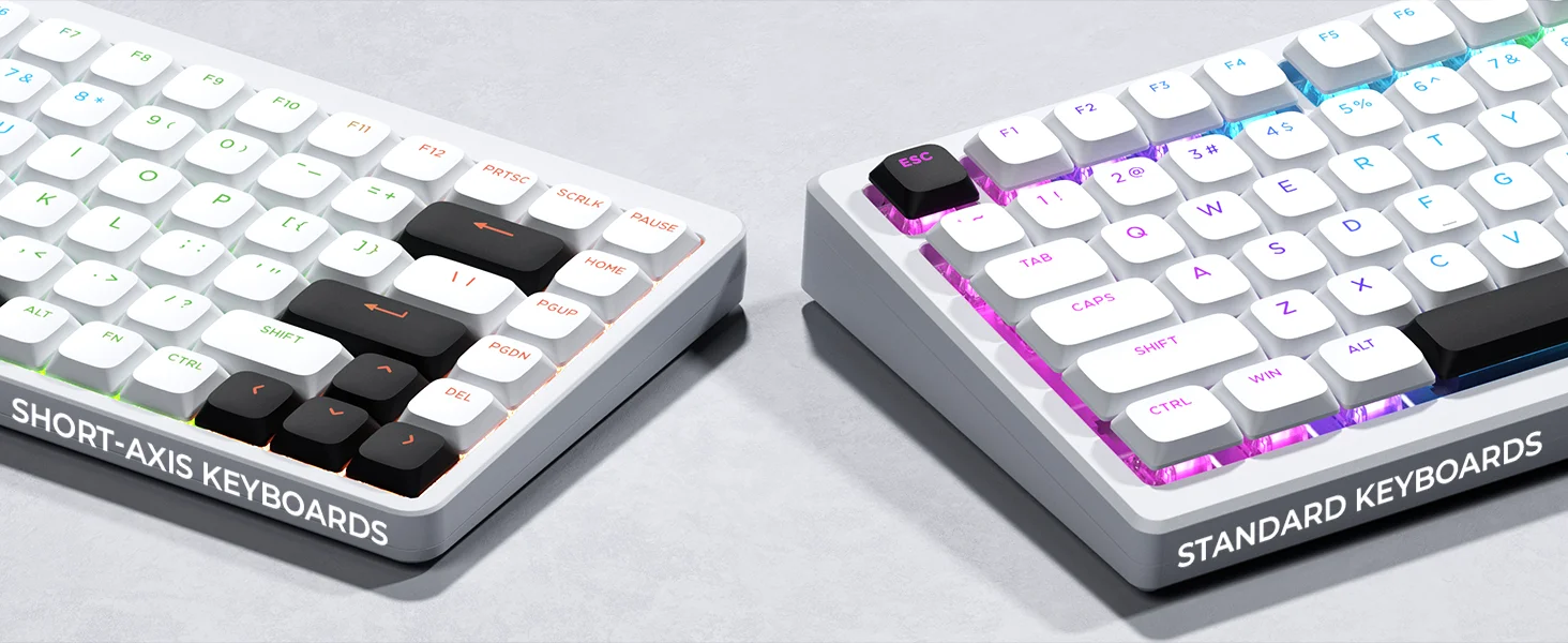 XVX 127Keys Low Profile Keycaps Double-Shot Shine Through Key Cap Set Game Mechanical Keyboard Skyline Key Caps