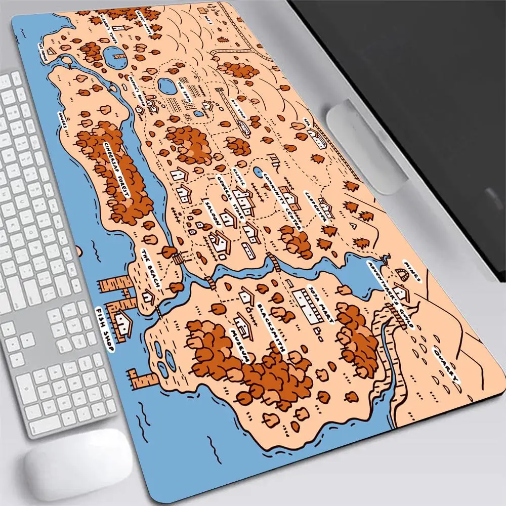 Stardew Valley Large Anti-slip Mat Deskpad Gaming Mousepad Speed Rug Game Table Mats Anime Keyboard and Mouse Pad For Office