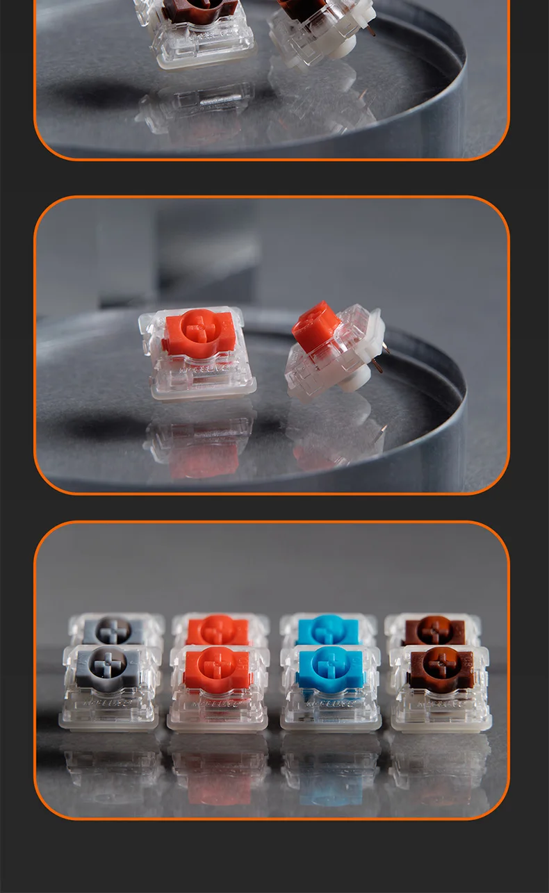 Gateron Low Profile Switch 2.0 Red Blue Brown Silver 3 pins for ultra-slim ultimate Mechanical Keyboard air75 air60 K1 K3 K7