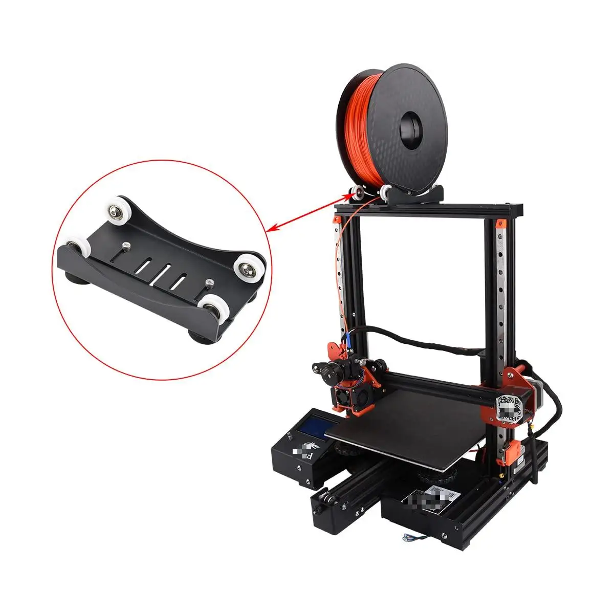 Toaiot Tabletop Filament Holder Rack Spool Material Shelves Supplies Fixed Seat For ABS PLA 3D Printer Material Rack Tray Black