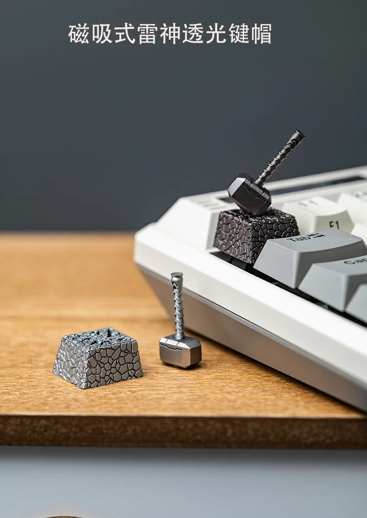 Personalized magnetic design Quake Artisan Resin Keycaps DIY For Mechanical Gaming Keyboard 3D Printing Cherry Mx Switch Keycap