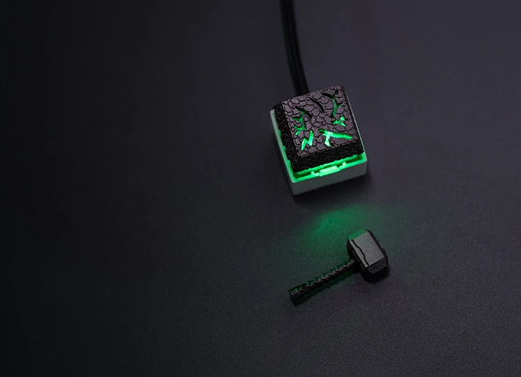Personalized magnetic design Quake Artisan Resin Keycaps DIY For Mechanical Gaming Keyboard 3D Printing Cherry Mx Switch Keycap