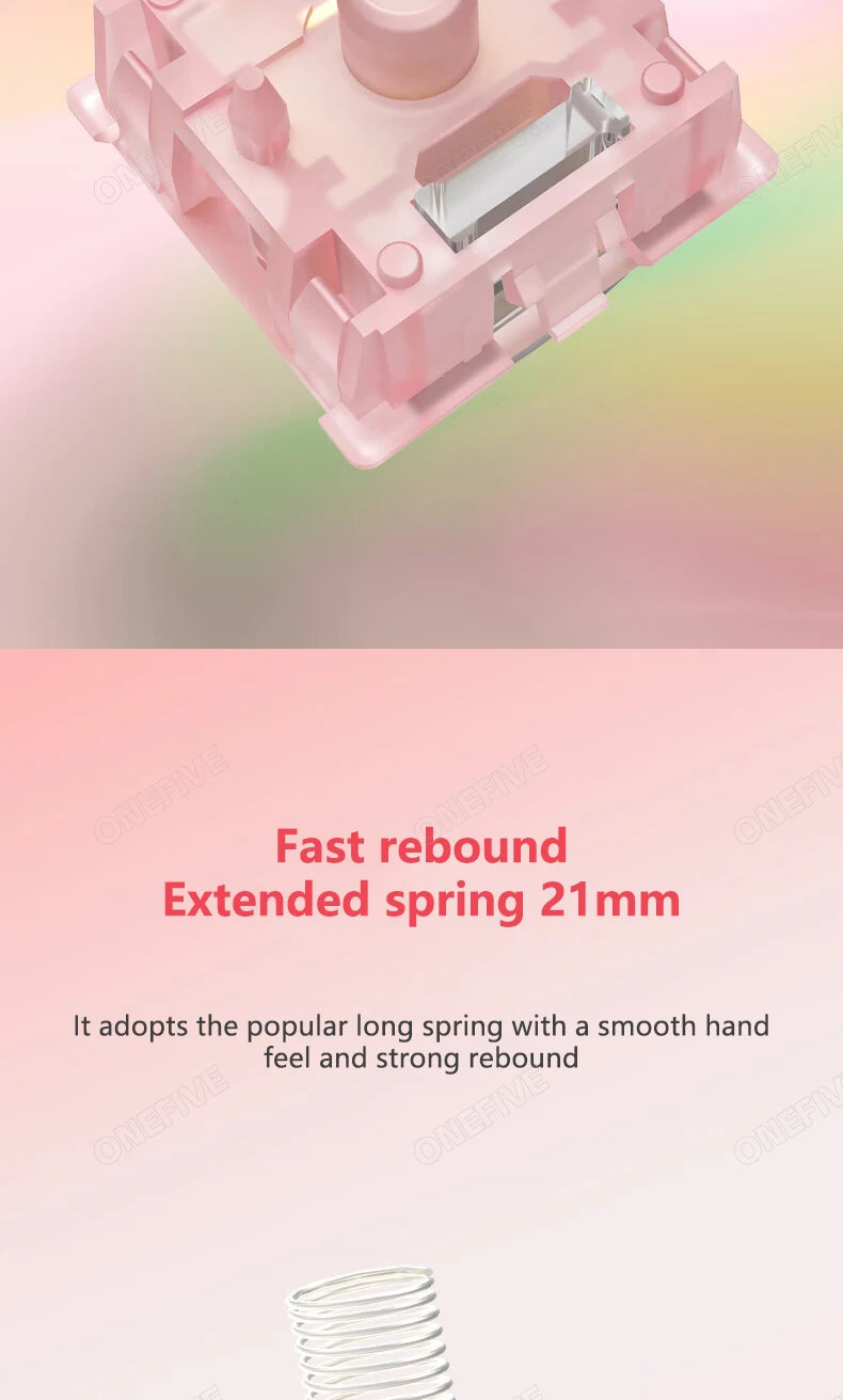 Outemu Silent Peach V3 Switch Lubed Silent Lemon V3 Switches Mechanical Keyboard Linear Tactile 5Pin Hot Swap PA66 Pre Lubed POM