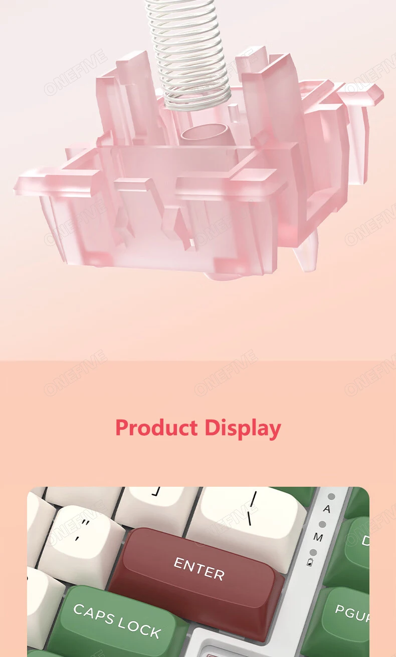 Outemu Silent Peach V3 Switch Lubed Silent Lemon V3 Switches Mechanical Keyboard Linear Tactile 5Pin Hot Swap PA66 Pre Lubed POM