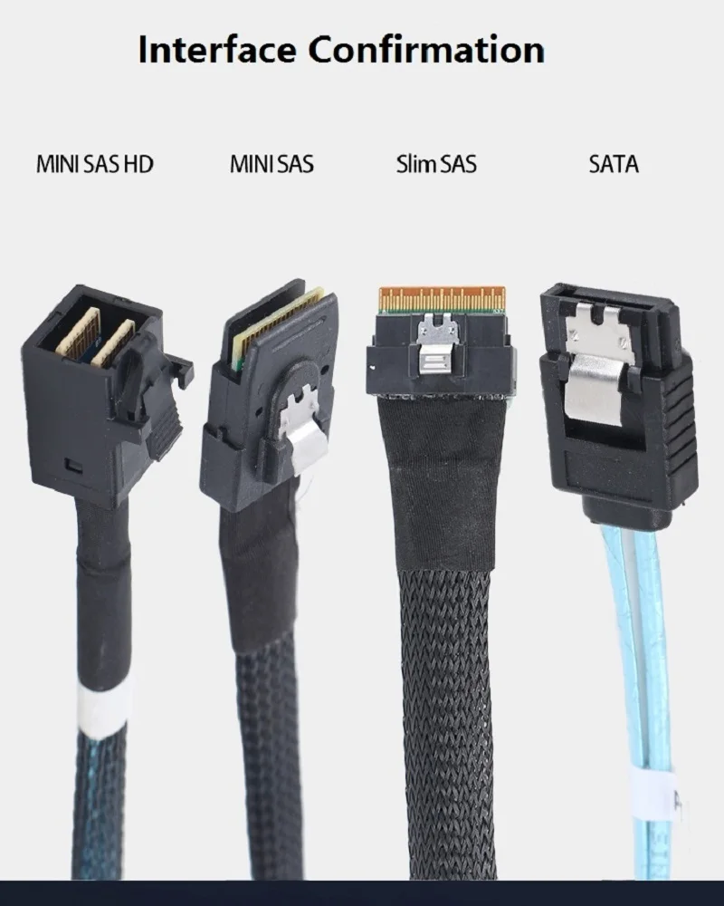 MINI SAS 36P SFF 8087 to 4 SATA3 6G Array Card 1 Change 4 Data Connection Server Cables
