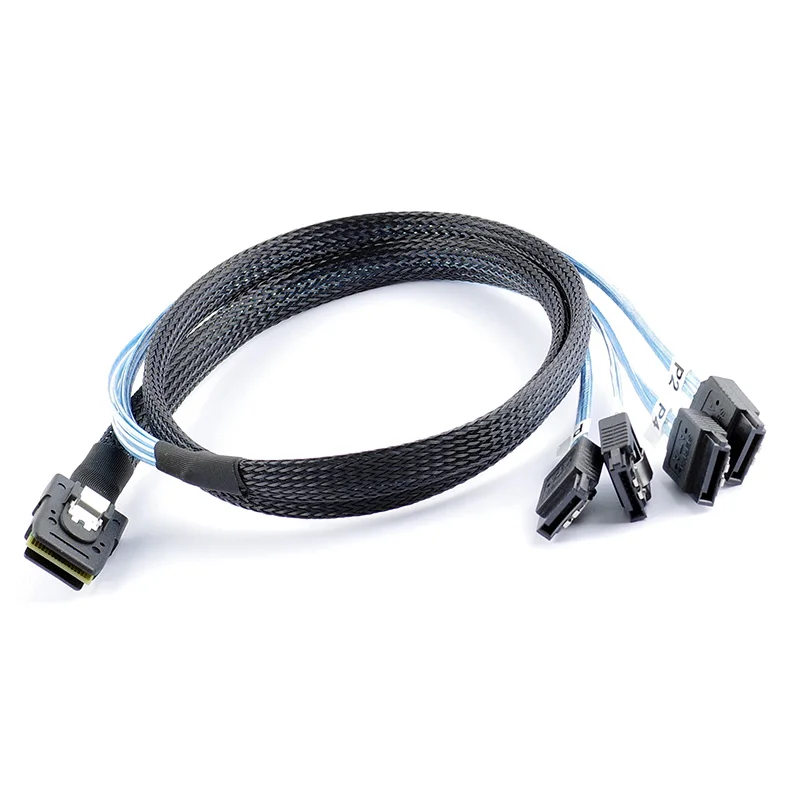 MINI SAS 36P SFF 8087 to 4 SATA3 6G Array Card 1 Change 4 Data Connection Server Cables