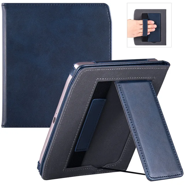 For Pocketbook Era Case PB700 Flip Stand Cover 7 inch with Hand Strap Auto Wake Sleep E-Book PU Leather Cover 7'' 2022 Funda
