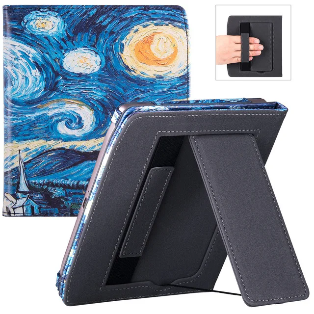 For Pocketbook Era Case PB700 Flip Stand Cover 7 inch with Hand Strap Auto Wake Sleep E-Book PU Leather Cover 7'' 2022 Funda