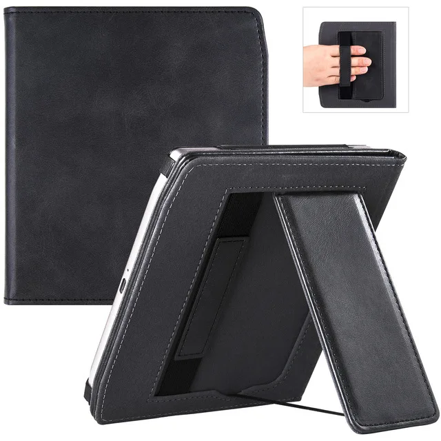 For Pocketbook Era Case PB700 Flip Stand Cover 7 inch with Hand Strap Auto Wake Sleep E-Book PU Leather Cover 7'' 2022 Funda