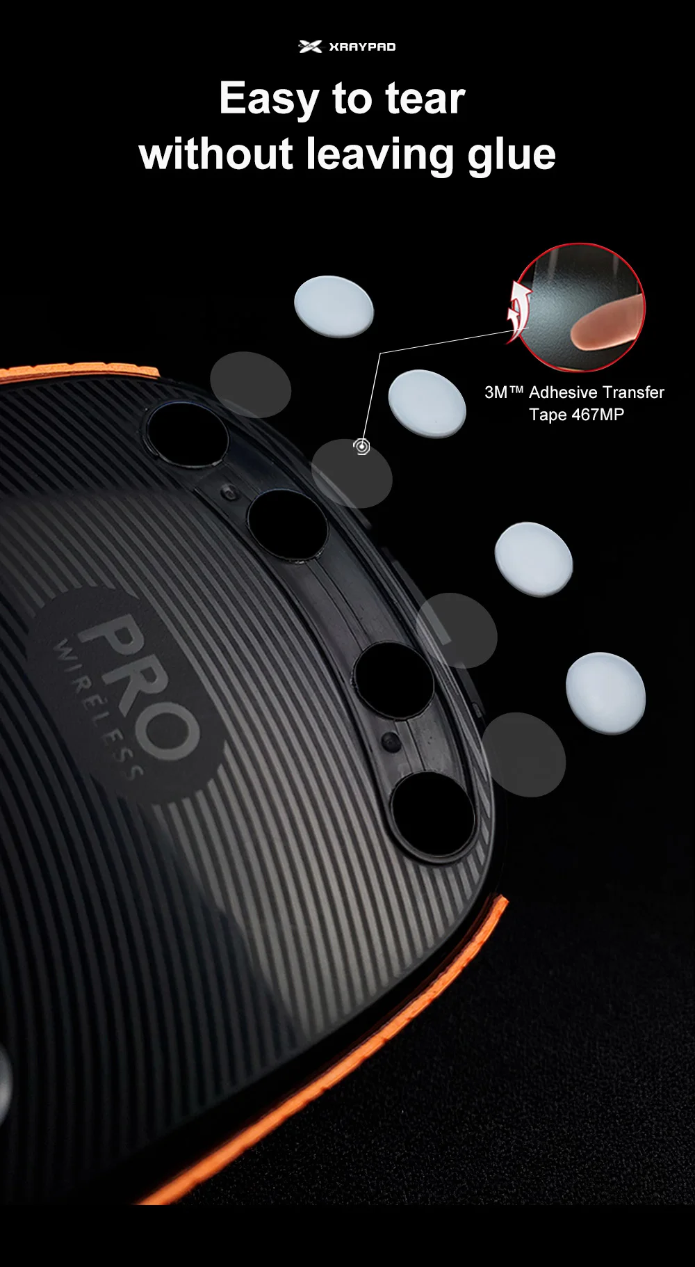 X-Raypad Jade Speed DIY Mouse Skates – Universal D6.5mm Dots