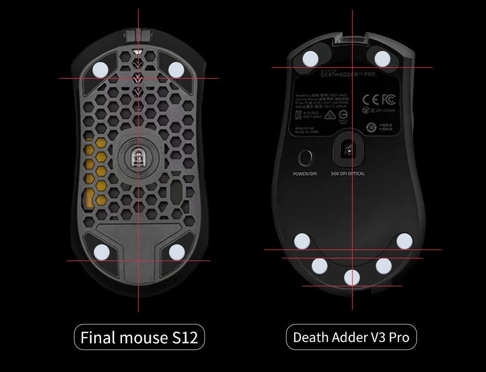 X-Raypad Jade Speed DIY Mouse Skates – Universal D6.5mm Dots