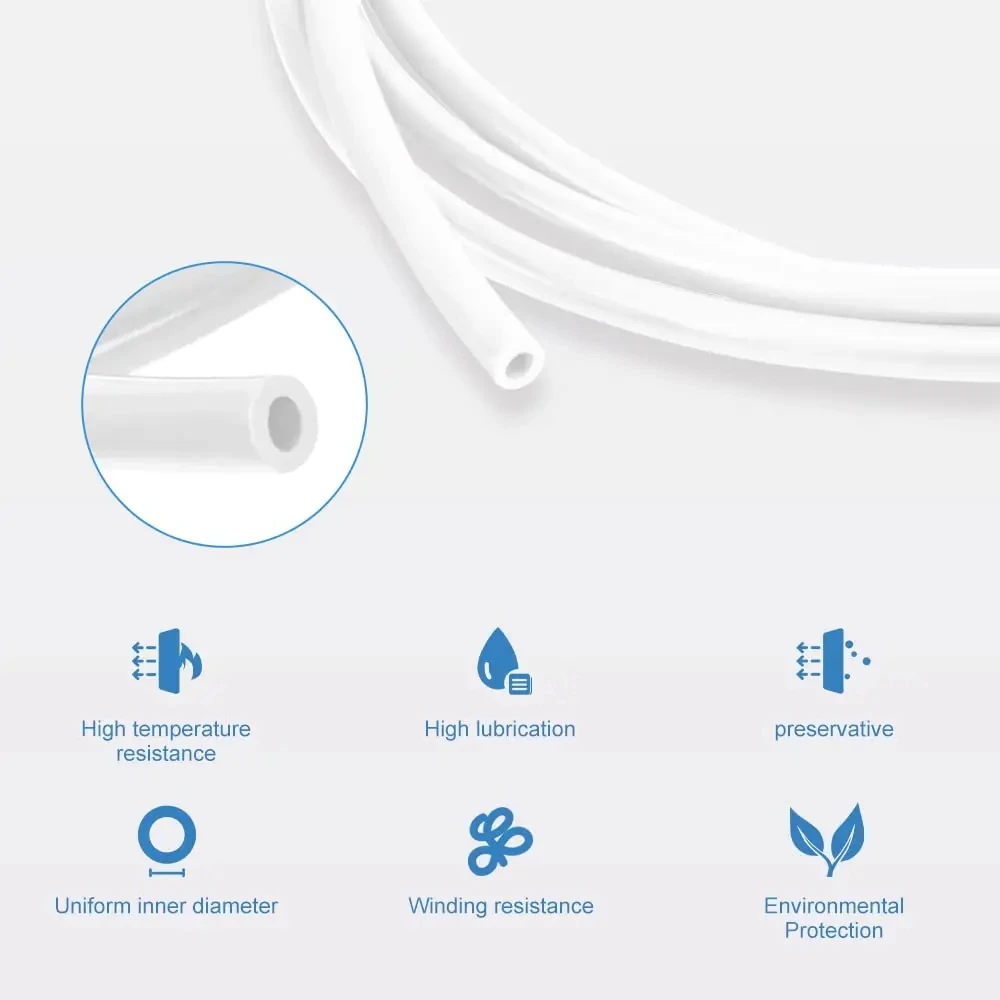 Creality Original K1 Series Teflon Tube Kit 2M White Teflon Tube Kit for K1_K1C_K1 Max_Ender-3 V3 3D Printer Accesoires