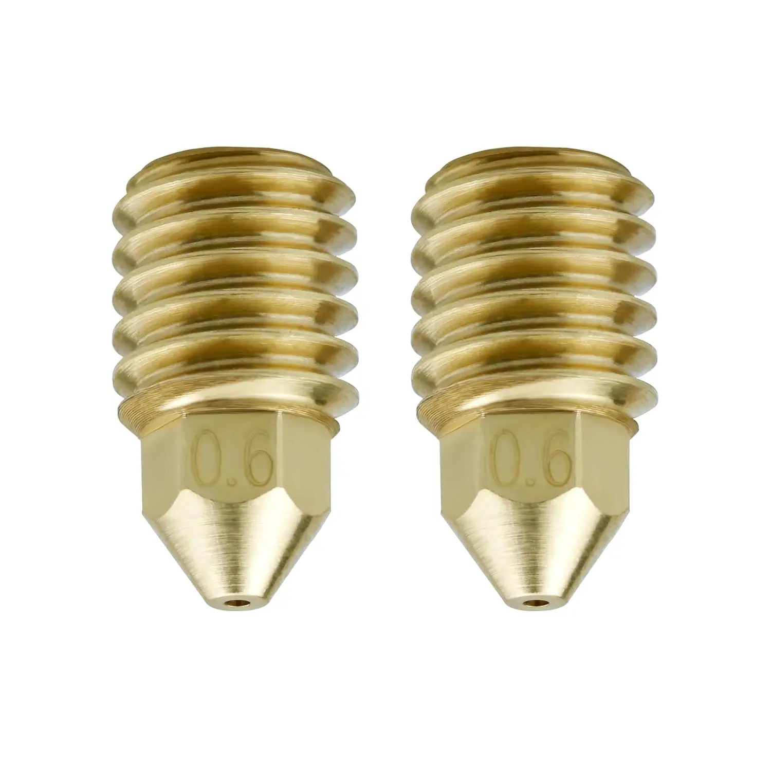For Bambu Lab Nozzle Brass 3D Printer Parts 0.4/0.6/0.8/1.0mm High Flow X1C V2 P1P Hotend Nozzle M6 1.75 For Bambulab X1 P1S