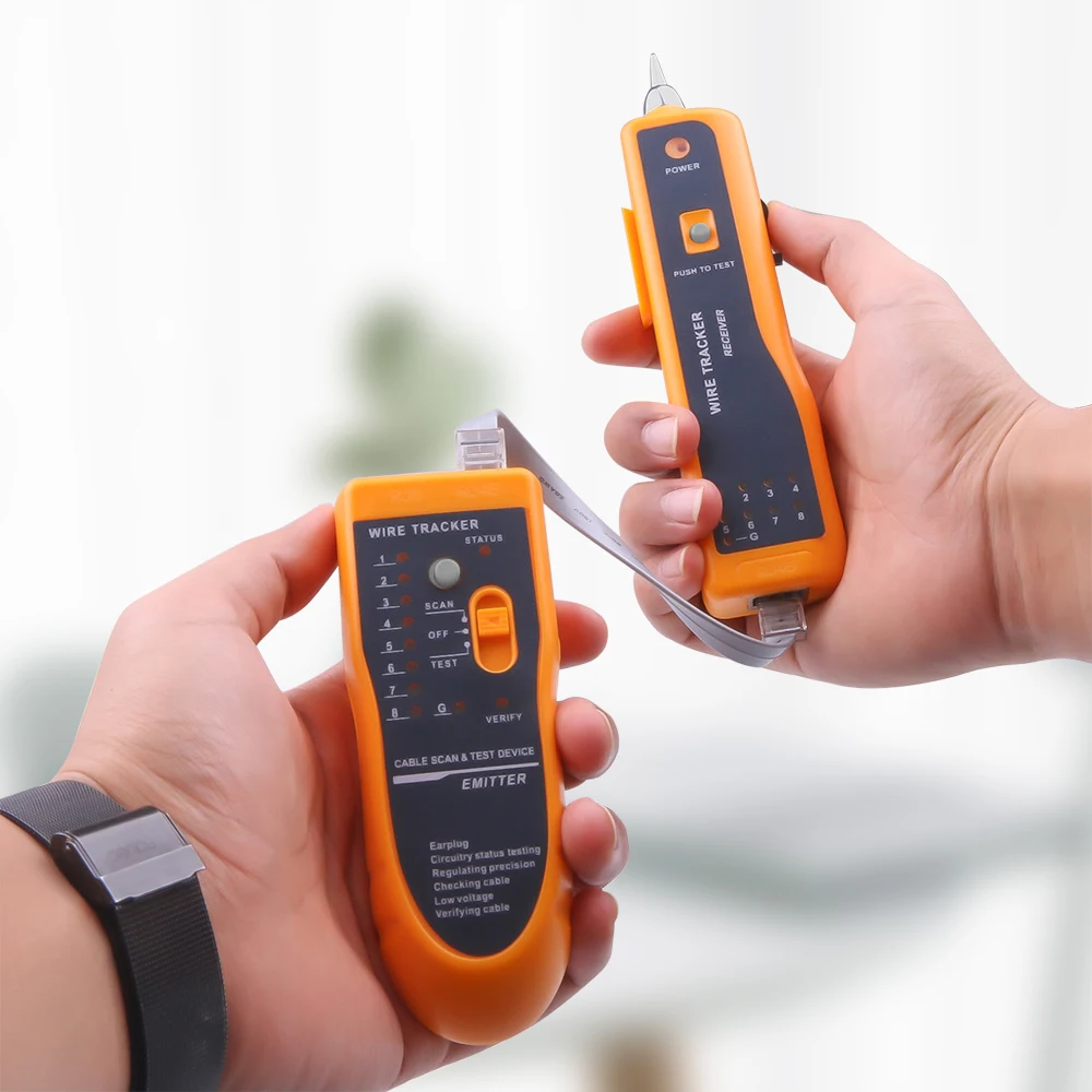 LAN Network Cable Tester Cat5 Cat6 RJ45 UTP STP Line Finder Telephone Wire Tracker Tracer Diagnose Tone Distance Cable Tester