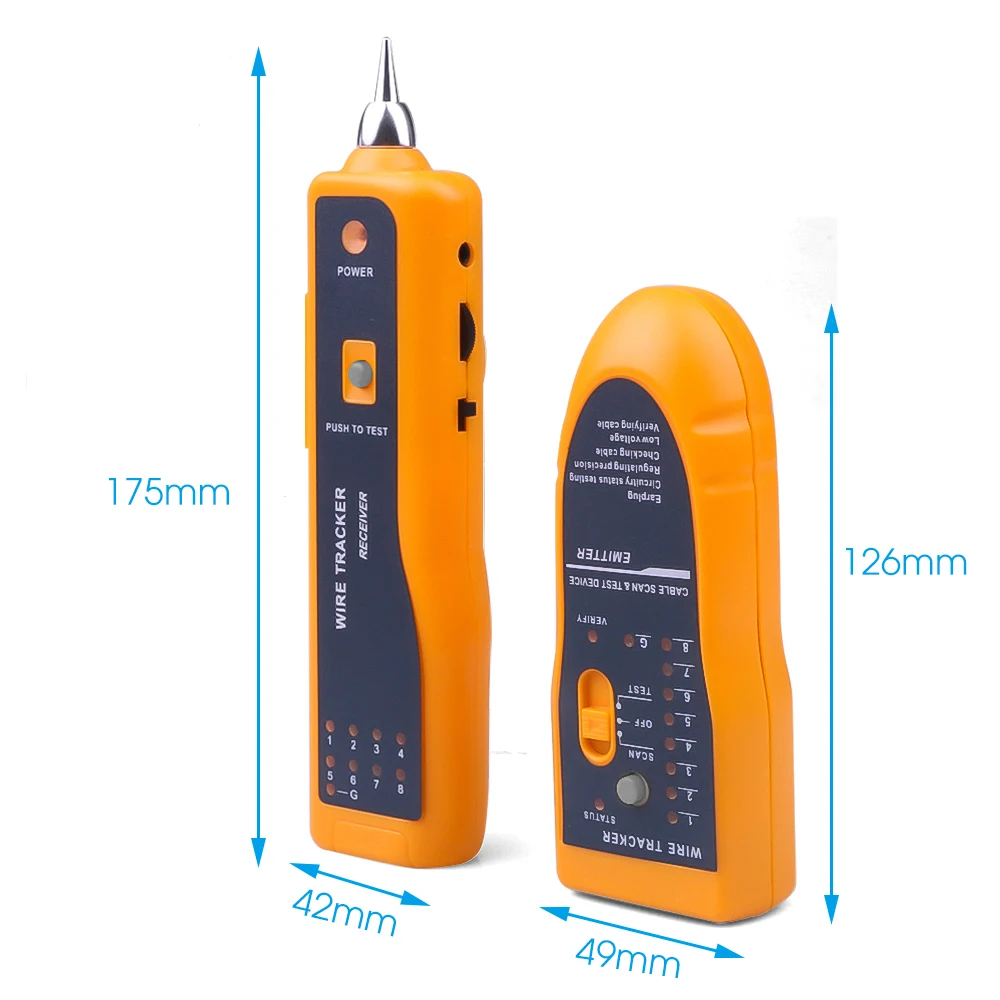 LAN Network Cable Tester Cat5 Cat6 RJ45 UTP STP Line Finder Telephone Wire Tracker Tracer Diagnose Tone Distance Cable Tester