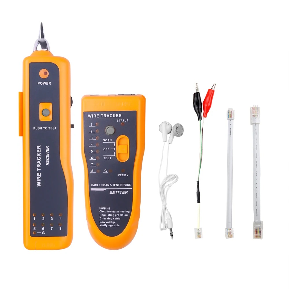 LAN Network Cable Tester Cat5 Cat6 RJ45 UTP STP Line Finder Telephone Wire Tracker Tracer Diagnose Tone Distance Cable Tester