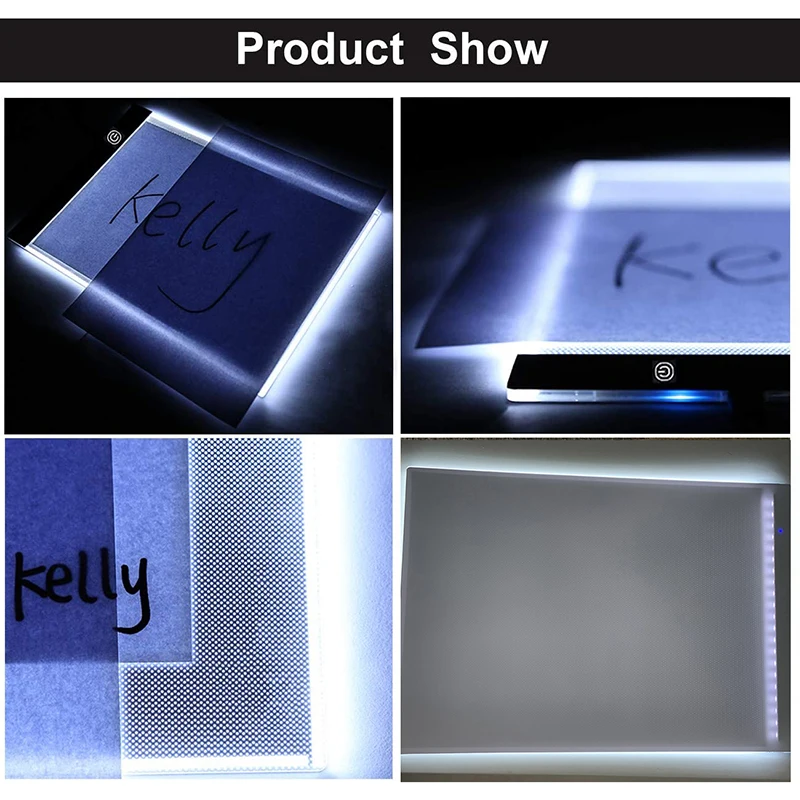 A4/A5 Three Level Dimmable Led Light Pad Drawing Board Pad Tracing Light Box Eye Protection Easier for Diamond Painting