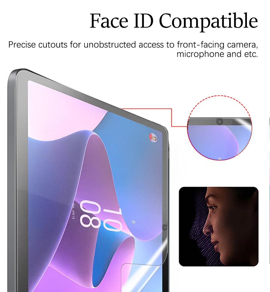 3Pcs Paper Feel Like Screen Protector for Lenovo tab M10 1st 2nd Pro 3rd Plus Gen M11 P12 Pro P11 No Glass