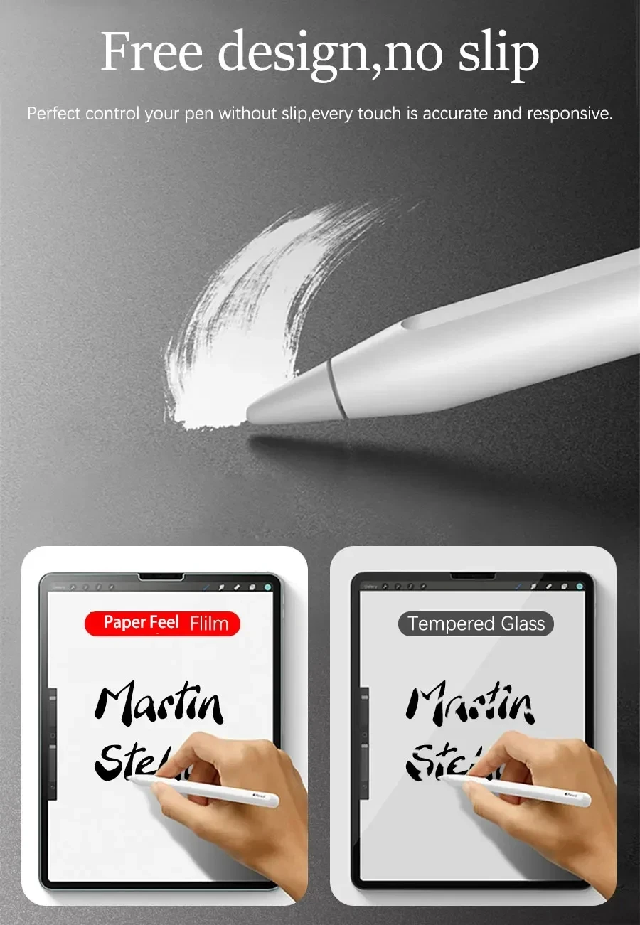 3Pcs Paper Feel Like Screen Protector for Lenovo tab M10 1st 2nd Pro 3rd Plus Gen M11 P12 Pro P11 No Glass