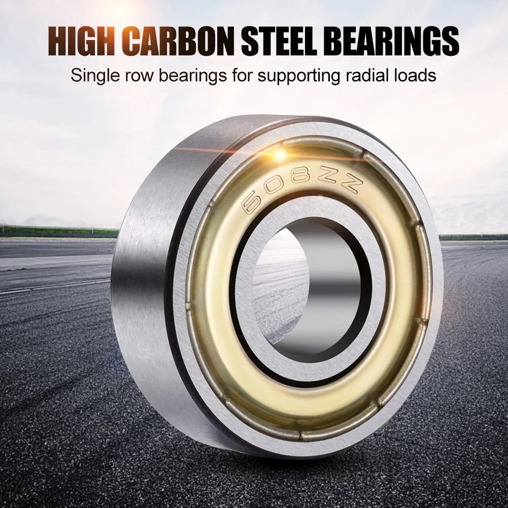 10-40Pcs Ball Bearings 608ZZ 623ZZ 626ZZ 687ZZ 607ZZ Deep Groove Miniature Bearings for Skateboard Scooter 3D Printers Bearings