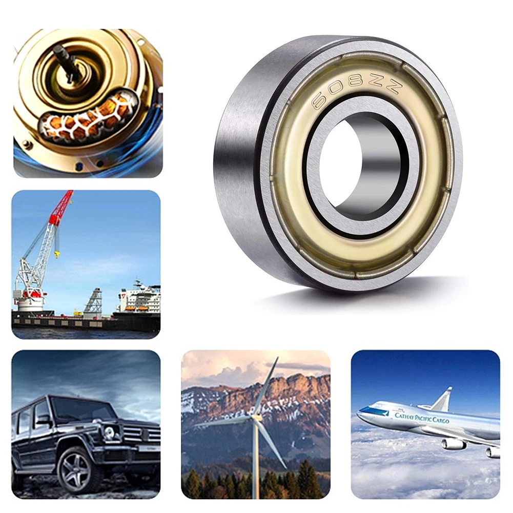 10-40Pcs Ball Bearings 608ZZ 623ZZ 626ZZ 687ZZ 607ZZ Deep Groove Miniature Bearings for Skateboard Scooter 3D Printers Bearings