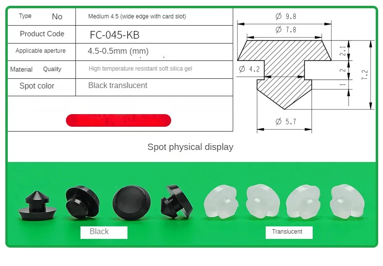 Silicone Plug Rubber Stopper Eyelet Damping High Elasticity Protective 3mm4mm5mm6mm8mm9mm10mm12mm14mm16mm Anti-collision Sealing