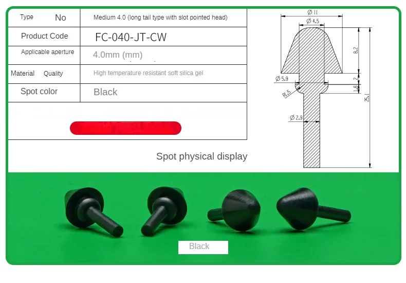 Silicone Plug Rubber Stopper Eyelet Damping High Elasticity Protective 3mm4mm5mm6mm8mm9mm10mm12mm14mm16mm Anti-collision Sealing
