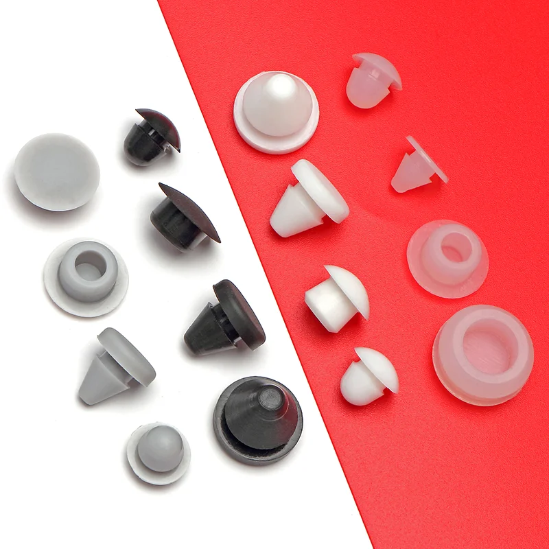 Silicone Plug Rubber Stopper Eyelet Damping High Elasticity Protective 3mm4mm5mm6mm8mm9mm10mm12mm14mm16mm Anti-collision Sealing