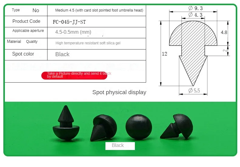 Silicone Plug Rubber Stopper Eyelet Damping High Elasticity Protective 3mm4mm5mm6mm8mm9mm10mm12mm14mm16mm Anti-collision Sealing