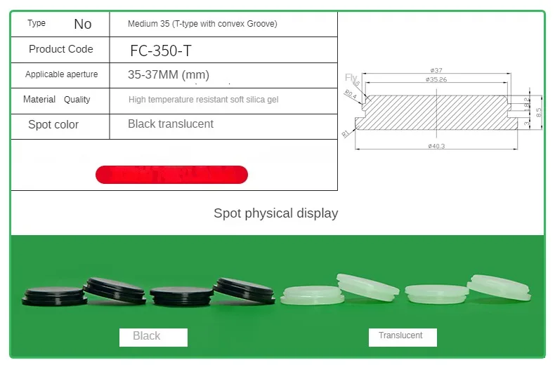 Silicone Plug Rubber Stopper Eyelet Damping High Elasticity Protective 3mm4mm5mm6mm8mm9mm10mm12mm14mm16mm Anti-collision Sealing