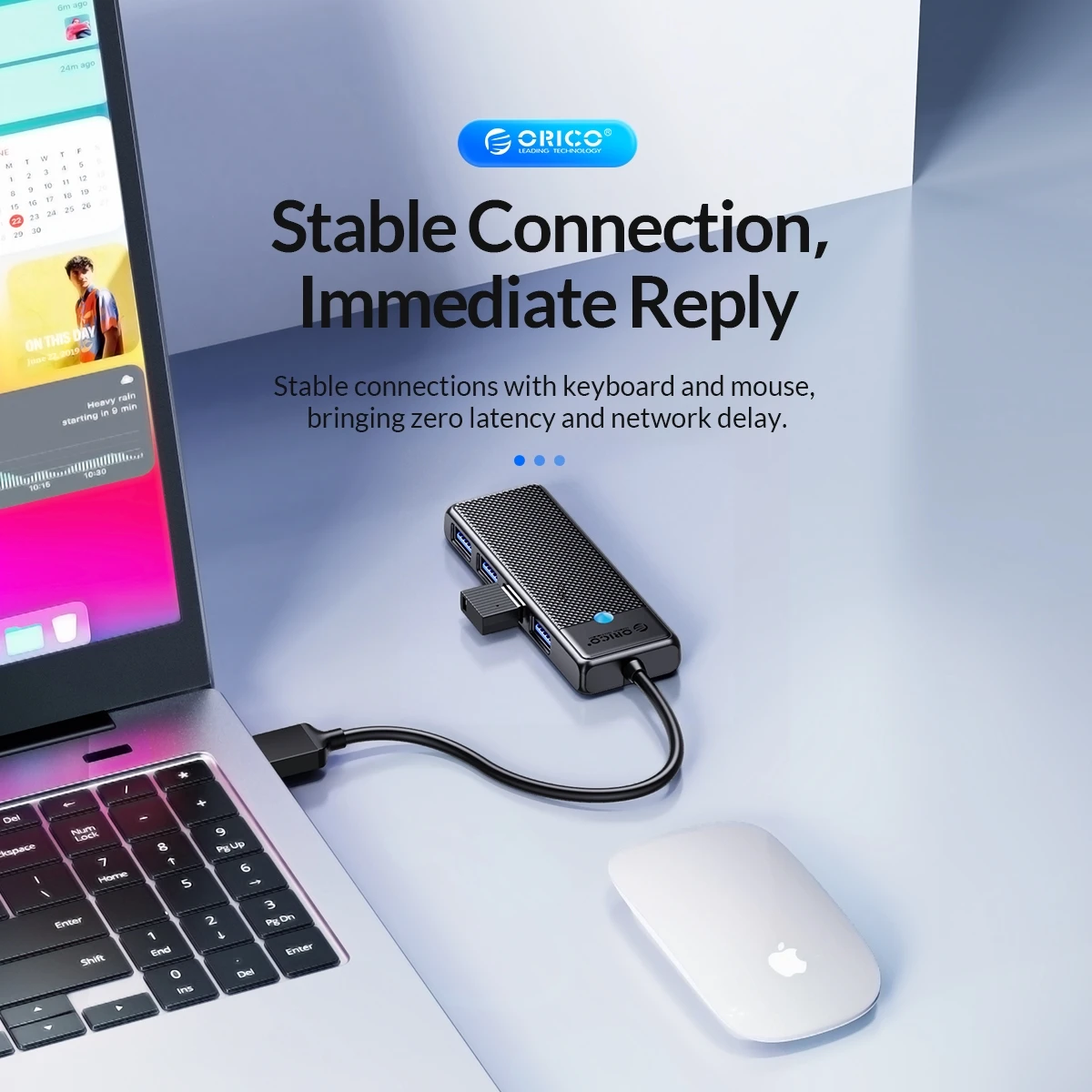 ORICO Type C HUB USB HUB 3.0 4-Port Splitter USB HUB Adapter Expansion Dock Ultra-Slim OTG Adapter For PC Computer Accessories
