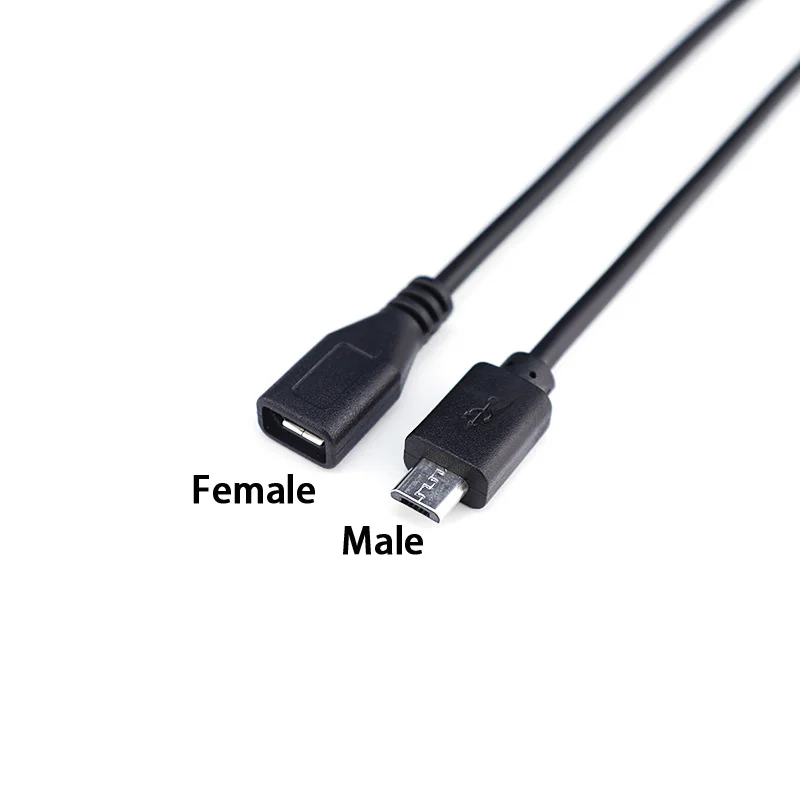 2Pin 4Pin Micro USB Male / Female to Open Wire 2 Core 4 Core Power Data Charging Wire Connector Cable