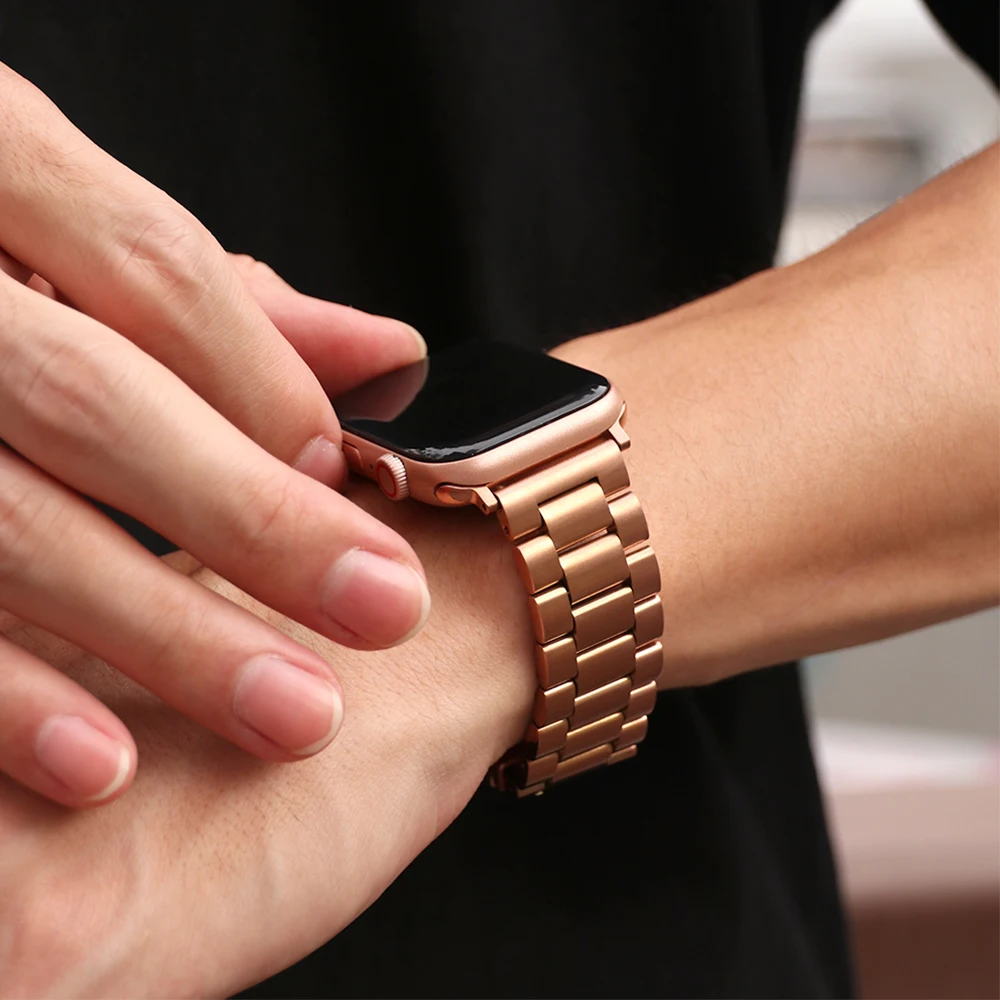 Stainless Steel Strap For Apple Watch Band 45mm Ultra 49mm 41mm 40mm 44mm 46mm Strap Metal Bracelet For Iwatch Series 11 10 42mm