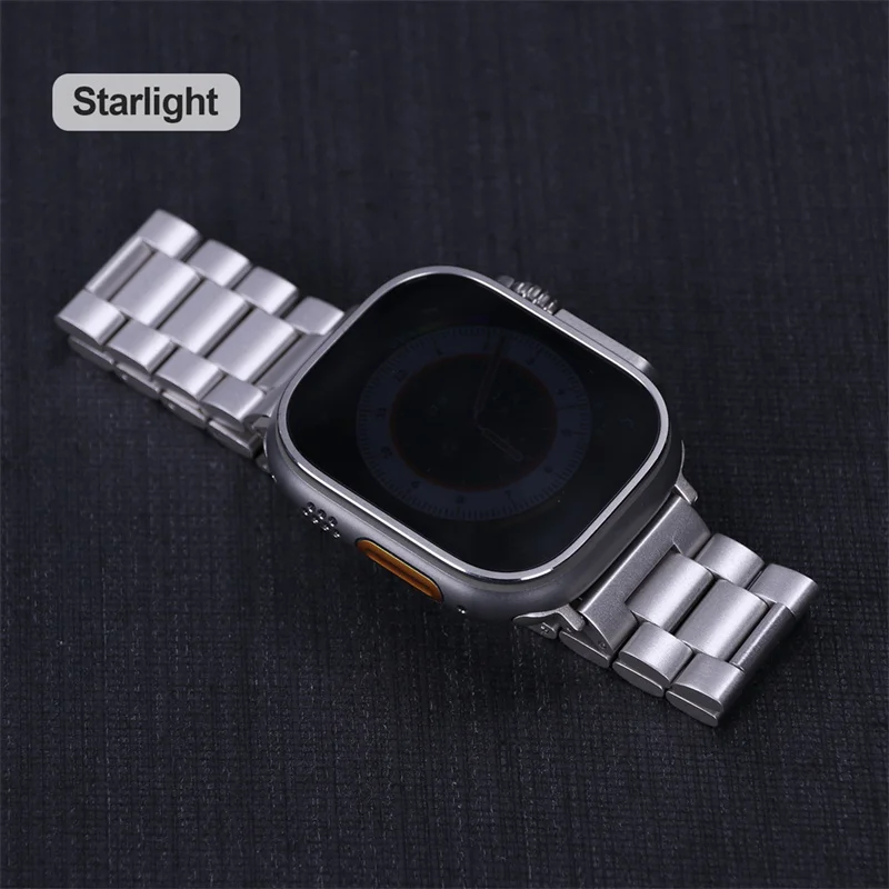 Stainless Steel Strap For Apple Watch Band 45mm Ultra 49mm 41mm 40mm 44mm 46mm Strap Metal Bracelet For Iwatch Series 11 10 42mm