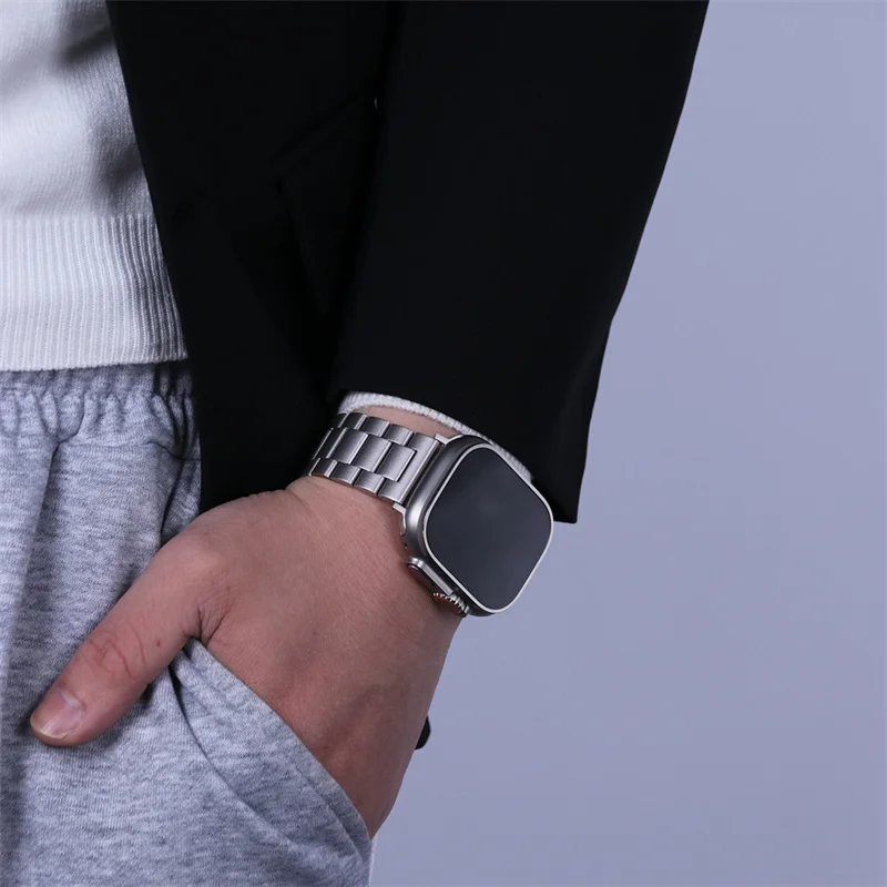 Stainless Steel Strap For Apple Watch Band 45mm Ultra 49mm 41mm 40mm 44mm 46mm Strap Metal Bracelet For Iwatch Series 11 10 42mm