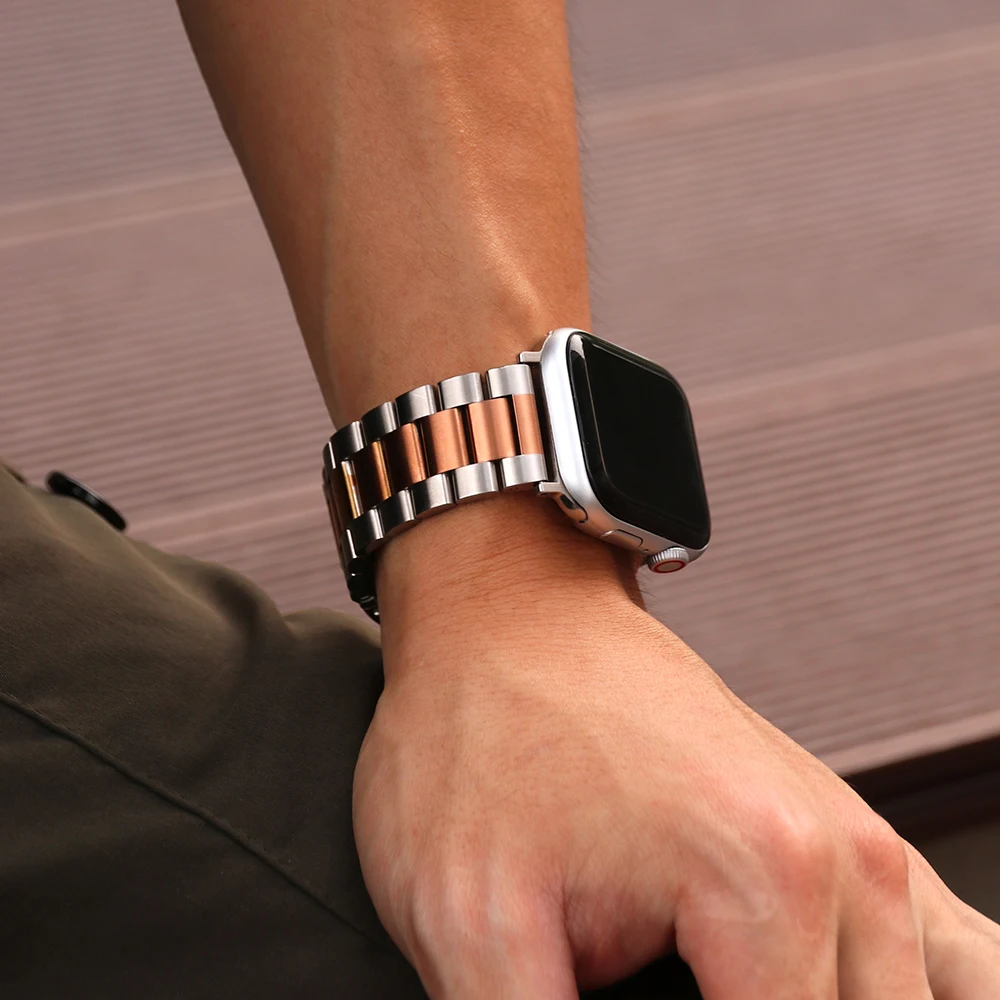 Stainless Steel Strap For Apple Watch Band 45mm Ultra 49mm 41mm 40mm 44mm 46mm Strap Metal Bracelet For Iwatch Series 11 10 42mm