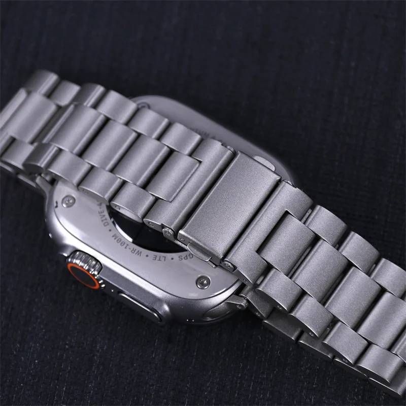 Stainless Steel Strap For Apple Watch Band 45mm Ultra 49mm 41mm 40mm 44mm 46mm Strap Metal Bracelet For Iwatch Series 11 10 42mm