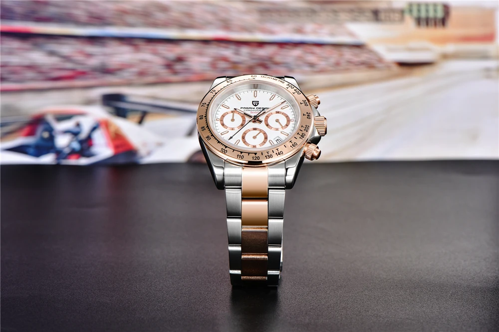 2026 New PAGANI Design Top Brand Men's Sports Quartz Watches Sapphire Stainless Steel Waterproof Chronograph Luxury Reloj Hombre