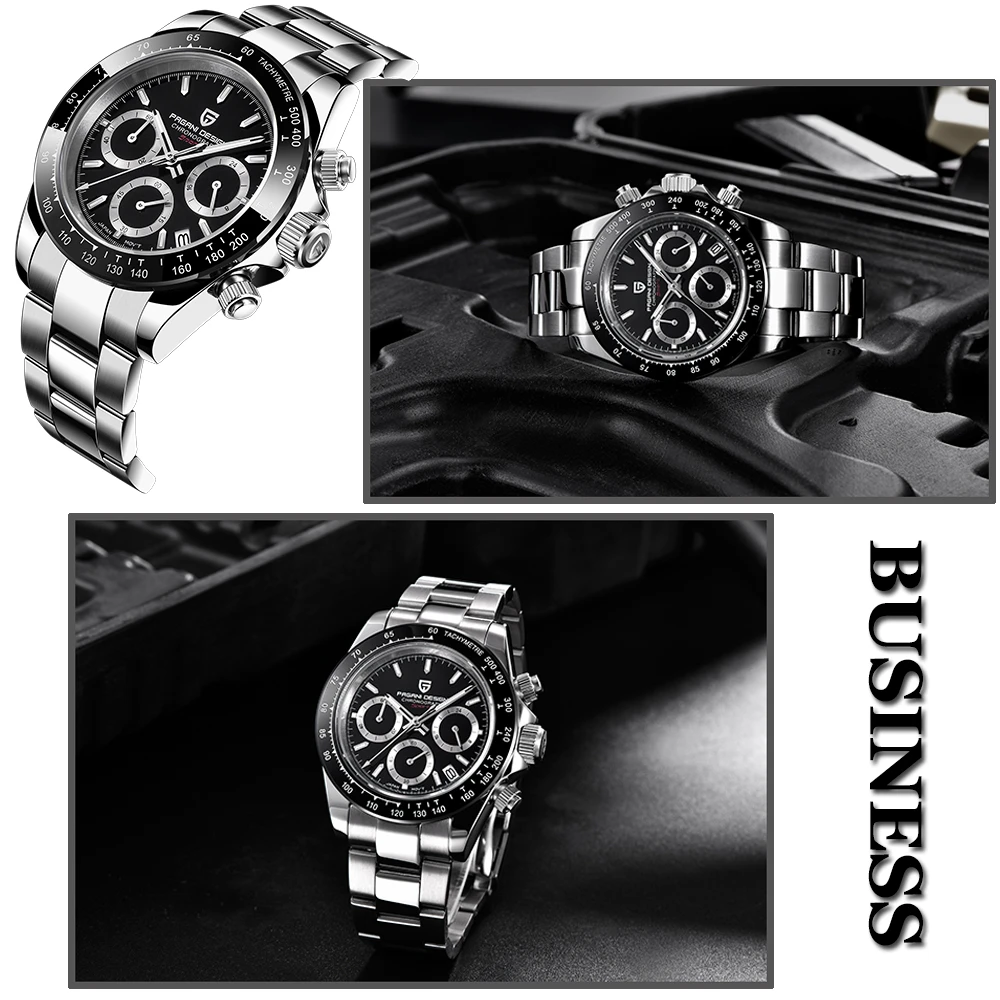 2026 New PAGANI Design Top Brand Men's Sports Quartz Watches Sapphire Stainless Steel Waterproof Chronograph Luxury Reloj Hombre