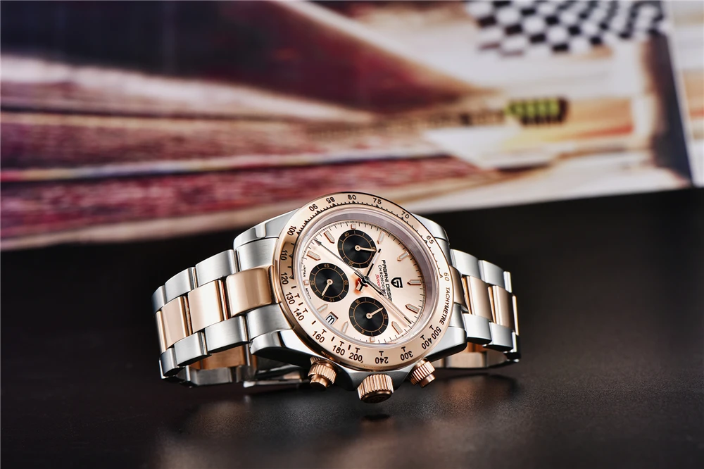 2026 New PAGANI Design Top Brand Men's Sports Quartz Watches Sapphire Stainless Steel Waterproof Chronograph Luxury Reloj Hombre