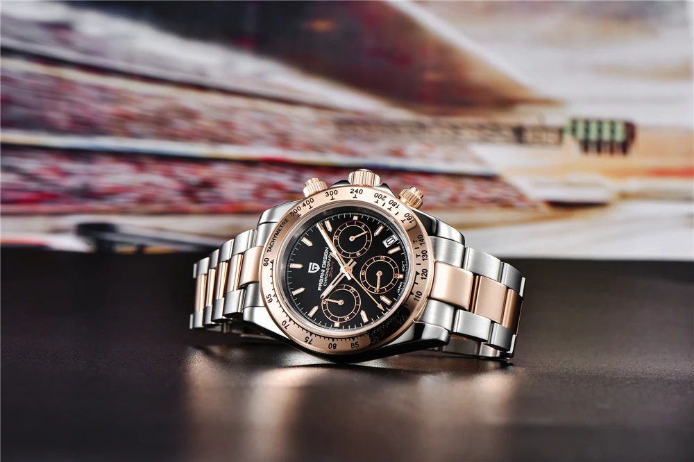2026 New PAGANI Design Top Brand Men's Sports Quartz Watches Sapphire Stainless Steel Waterproof Chronograph Luxury Reloj Hombre