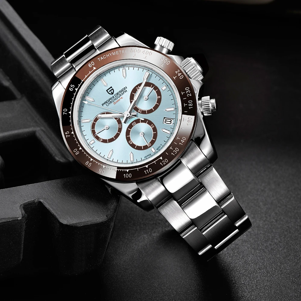 2026 New PAGANI Design Top Brand Men's Sports Quartz Watches Sapphire Stainless Steel Waterproof Chronograph Luxury Reloj Hombre