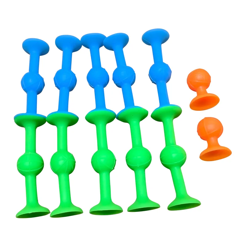 7/12pcs Soft Sticky Suction Dart Fidget Toy Family Interactive Game Pop Silicone Dart Decompression Toy Party Favors For Guests