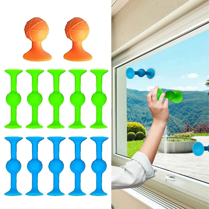 7/12pcs Soft Sticky Suction Dart Fidget Toy Family Interactive Game Pop Silicone Dart Decompression Toy Party Favors For Guests
