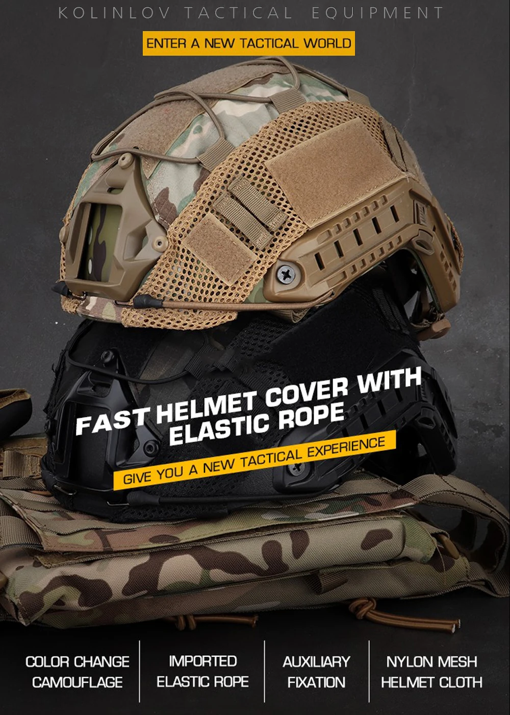 Camouflage Helmet Cover For Ops-Core PJ/BJ/MH Fast Helmet Cover Tactical Militar Hunting CS Wargame Outdoor Sport