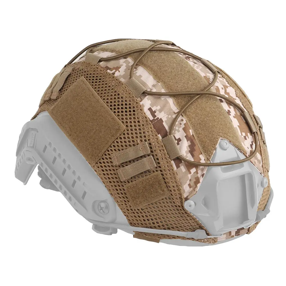 Camouflage Helmet Cover For Ops-Core PJ/BJ/MH Fast Helmet Cover Tactical Militar Hunting CS Wargame Outdoor Sport