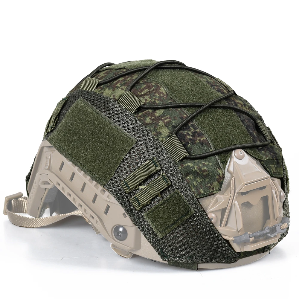 Camouflage Helmet Cover For Ops-Core PJ/BJ/MH Fast Helmet Cover Tactical Militar Hunting CS Wargame Outdoor Sport