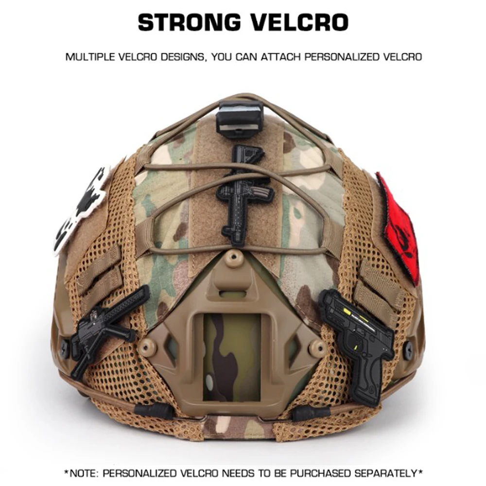 Camouflage Helmet Cover For Ops-Core PJ/BJ/MH Fast Helmet Cover Tactical Militar Hunting CS Wargame Outdoor Sport