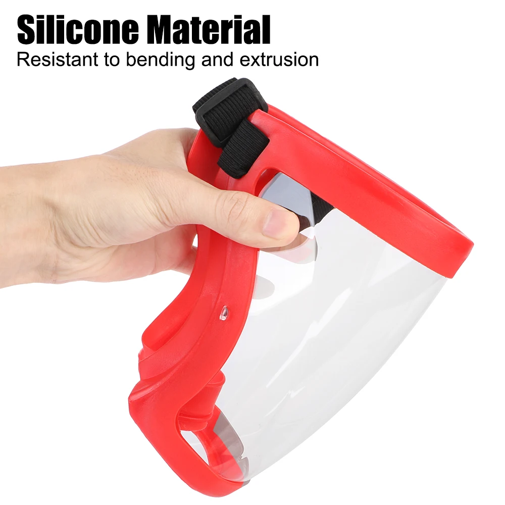 Full Face Shield Protection Face Cover Oil-splash Proof Mask With Filters Motorcycle Bicycle Cycling Dusting Mask Kitchen Tool